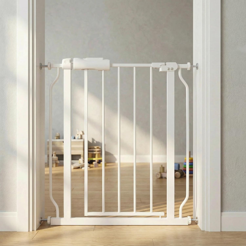 Vothco narrow baby gate width adjustment for stairs and doorways offers flexible, secure fit.
