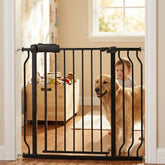 Vothco walk-through gate in a wide doorway offering versatile use for doorways and stairs.