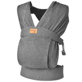 vrbabies baby wrap soft-cotton-grey provides gentle skin contact for all-day comfort