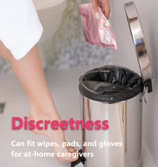 VROCUSE travel-ready pink disposal bag for on-the-go care.