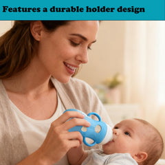 Vrufamt handle sleeve supports baby self-feeding with a comfy grip.