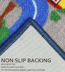 VSIWB machine-washable kids rug blue keeps colors vibrant after washing