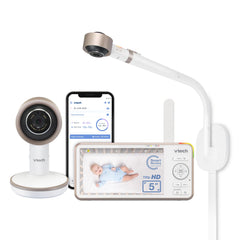 VTech VC2105 over-the-crib mount with wide baby view.