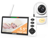 VTimes baby monitor with 5.5-inch display and crisp 720P video