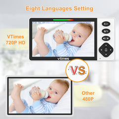 VTimes night light with eight colors comforts baby gently