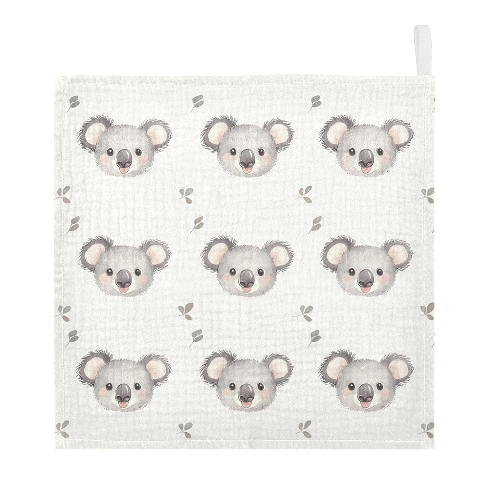 vvfelixl koala cartoon washcloth for gentle newborn care.
