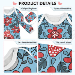 vvfelixl mushroom-print collar opening enables gentle dressing