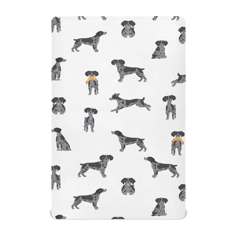 vvfelixl Brittany Spaneil crib sheet in soft breathable fabric for baby sleep