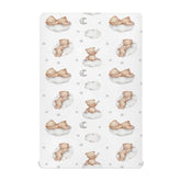 vvfelixl crib sheet with bears pattern offers soft, breathable comfort for nap time.