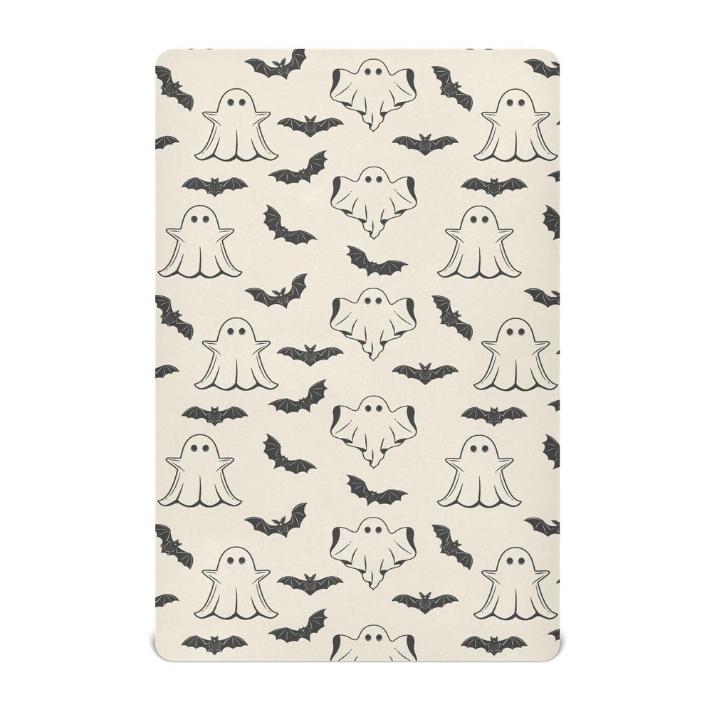 vvfelixl ghost silhouette pattern crib sheet for a cozy nap time