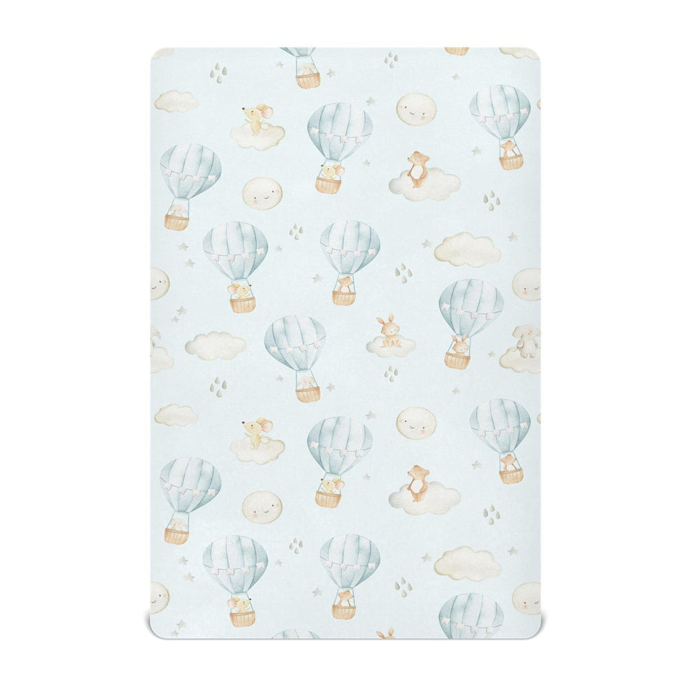 vvfelixl hot air balloon crib sheet white, soft and breathable for peaceful naps