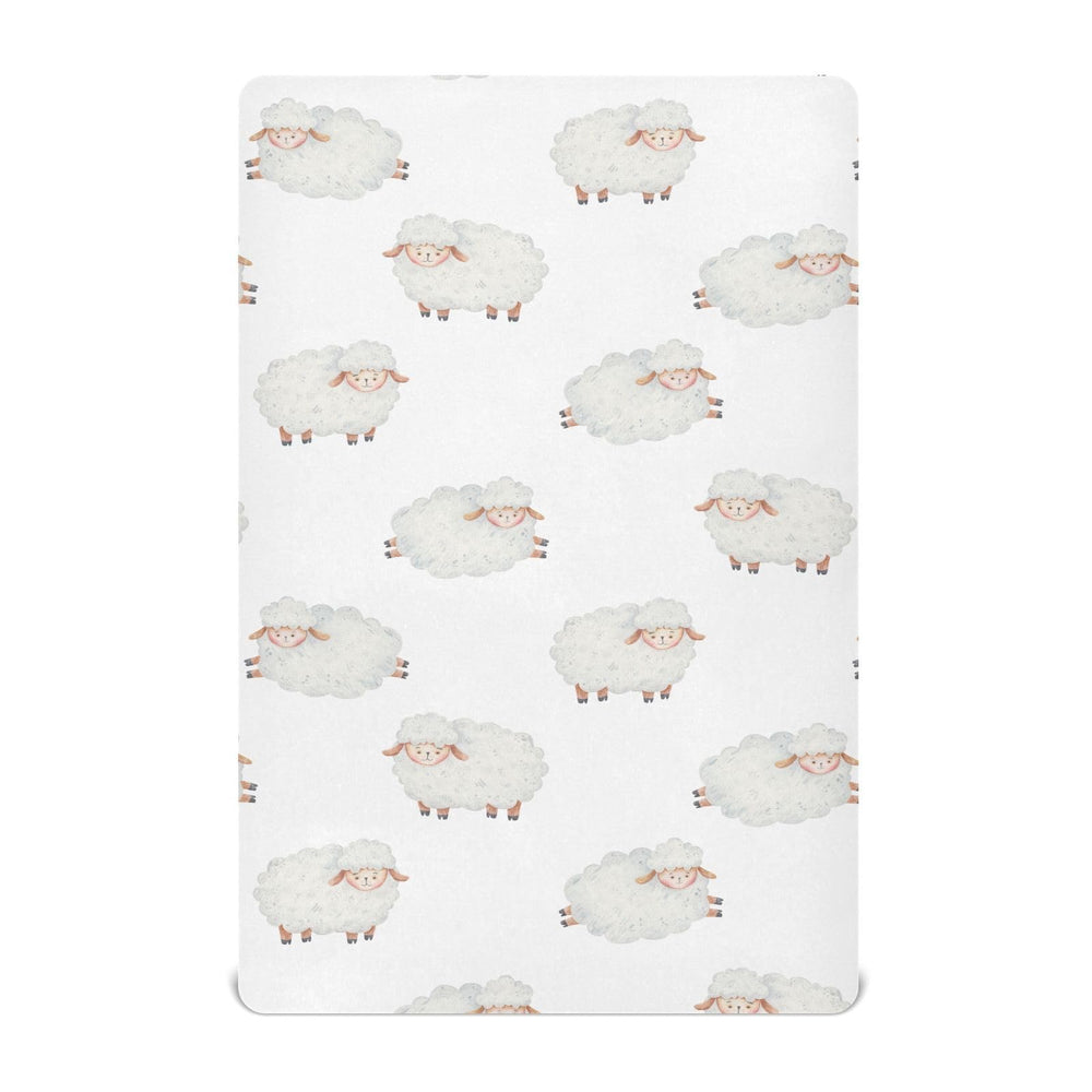 vvfelixl lamb-pattern crib sheet feels soft and breathable for peaceful naps.