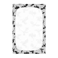 vvfelixl dragons wyverns pattern on grey crib sheet adds playful nursery charm