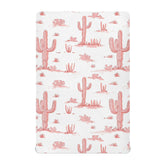 vvfelixl pink cactus pattern crib sheets for a cozy desert-inspired nursery
