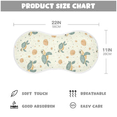vvfelixl sea turtle burp cloth provides secure shoulder coverage during feeds