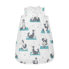 vvfelixl Siberian Husky baby sleeping bag offers soft warmth for newborns