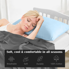 VyAura HOME soft Egyptian cotton pillow case with 500TC for plush comfort.