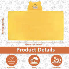 Vyndicca soft absorbent hooded towel for baby with cozy hood