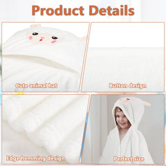 Vyndicca thick towel provides quick warmth after bath time