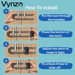 VYNZO durable ABS construction ensures long-lasting child safety.