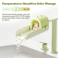 VZVOO universal-fit faucet extender with tool-free installation for quick setup