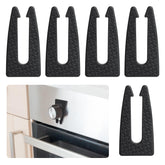 VZZNN stove knob lock set showing close-up guard for family safety