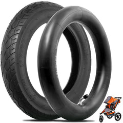 Wadoy 12.5x2.25 front tire shown for smoother city rides.
