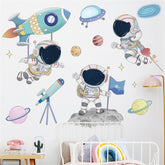WAFT YEARN astronaut wall decal adds playful outer space charm to nurseries