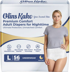 Wagorific packaging image shows discreet daily protection for women.