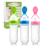 WAJIAYON baby food feeder with standing base keeps meals tidy and hands-free.