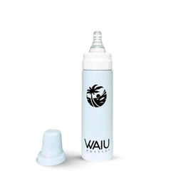 Waiu baby bottle insulated 4oz white keeps drinks at ideal temperature on the go