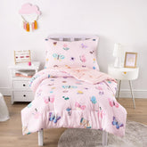 Wake In Cloud butterfly toddler bedding comforter adds soft warmth for cozy nights.