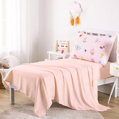 Wake In Cloud butterfly pillowcase complements the set for restful mornings.