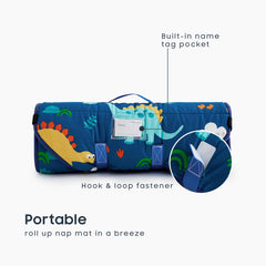 Wake In Cloud 100% cotton fabric nap mat delivers soft, durable daily use