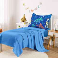 Wake In Cloud dinosaur pillowcase for cozy bedtime snuggles