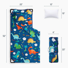 Wake In Cloud dinosaur print nap mat designed for cozy daycare naps