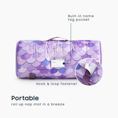 Wake In Cloud nap mat with removable pillow insert for easy washing