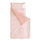 Wake In Cloud nap mat with botanical flowers design for cozy daycare rests.