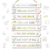 WAKOSAN Elephant wall art collection adds a playful focal point to kids room decor