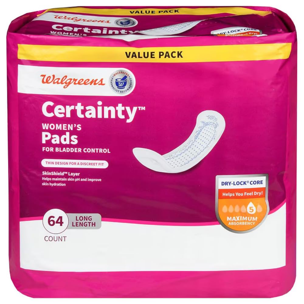 Walgreens Certainty large bladder protection pad cover keeps chairs dry and protected