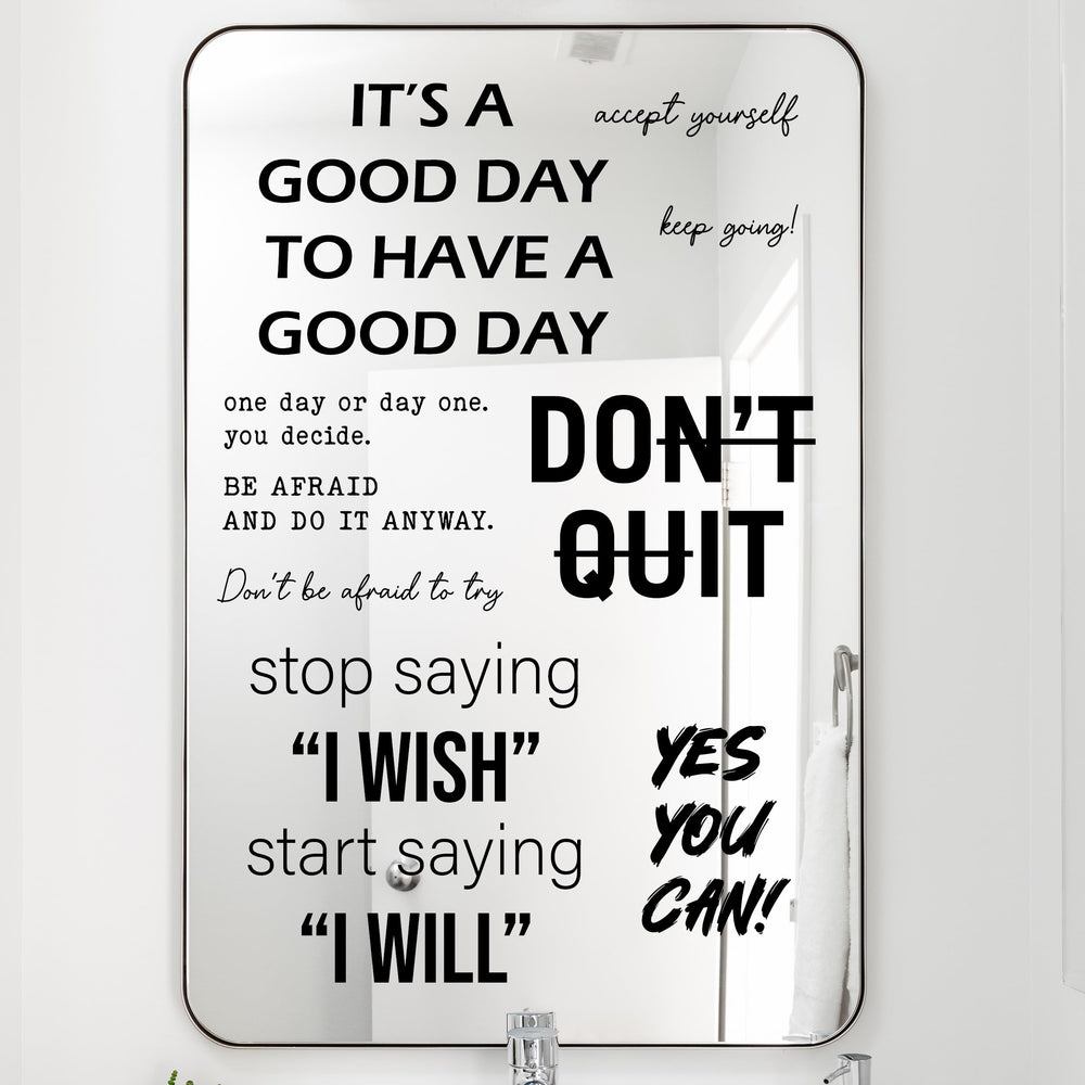 WALL PALZ dont quit decals on a wall to motivate daily perseverance in any room