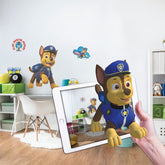 Wall Palz Paw Patrol Chase 24-inch decal for bright kid-friendly wall decor that energizes a room.