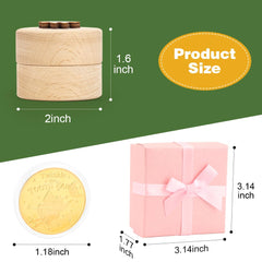 WALLFID Tooth Fairy Box with coin included, a charming keepsake for bedtime routines