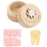 WallFID wooden tooth box closeup shows durable keepsake craftsmanship