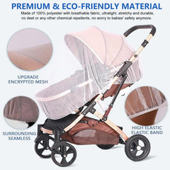 Wanateber stroller net features dense 1mm mesh