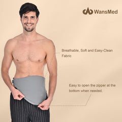 WansMed ostomy bag cover with universal fit for most bags