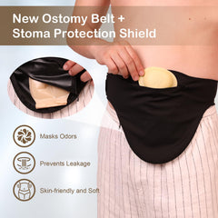 WansMed ostomy belt with adjustable Velcro for a customized snug fit