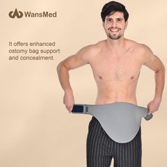 WansMed ostomy belt provides sports protection for the inner pouch