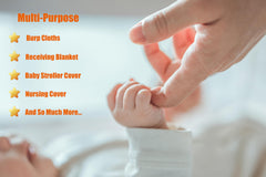 Waoot Kdet baby swaddle blanket 30x40 inches lightweight and versatile for on-the-go use
