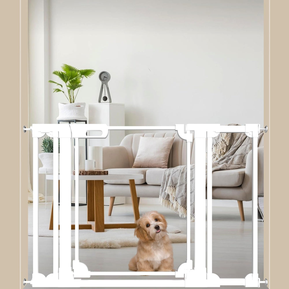 WAOWAO clear baby gate on stairs providing transparent supervision